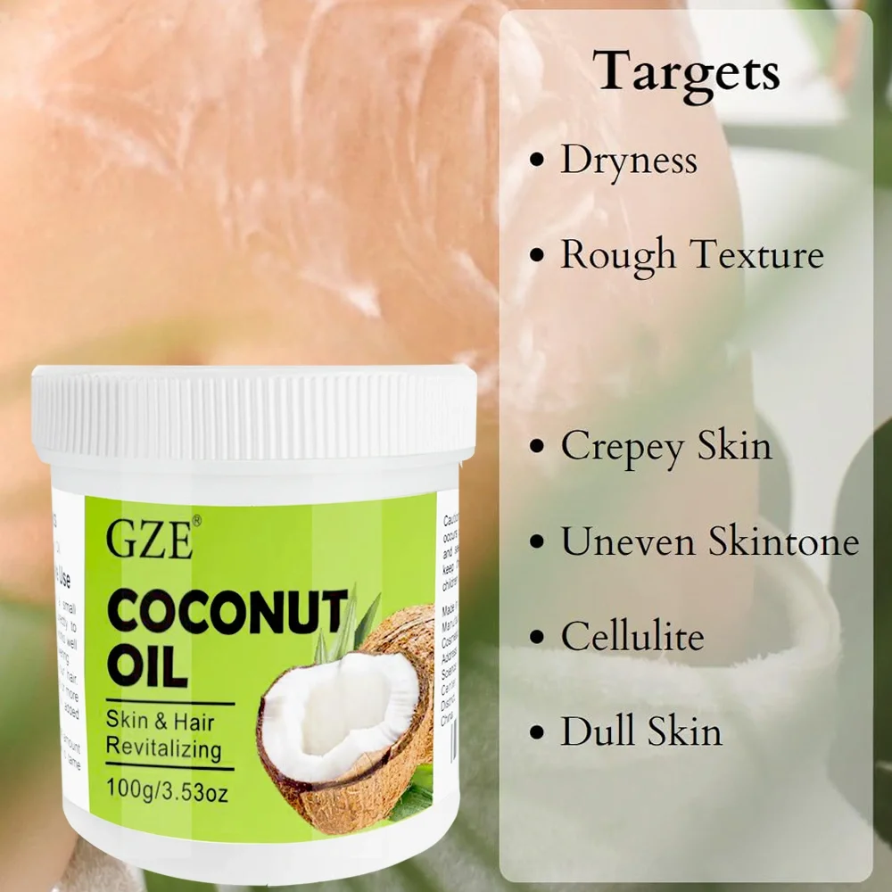 GZE Coconut Oil Cold Pressed Virginl Fractionated For Skin And Hair Care Nail Massage Oil Cocos Nucifera Oil Carrier Oi thumbnail 5
