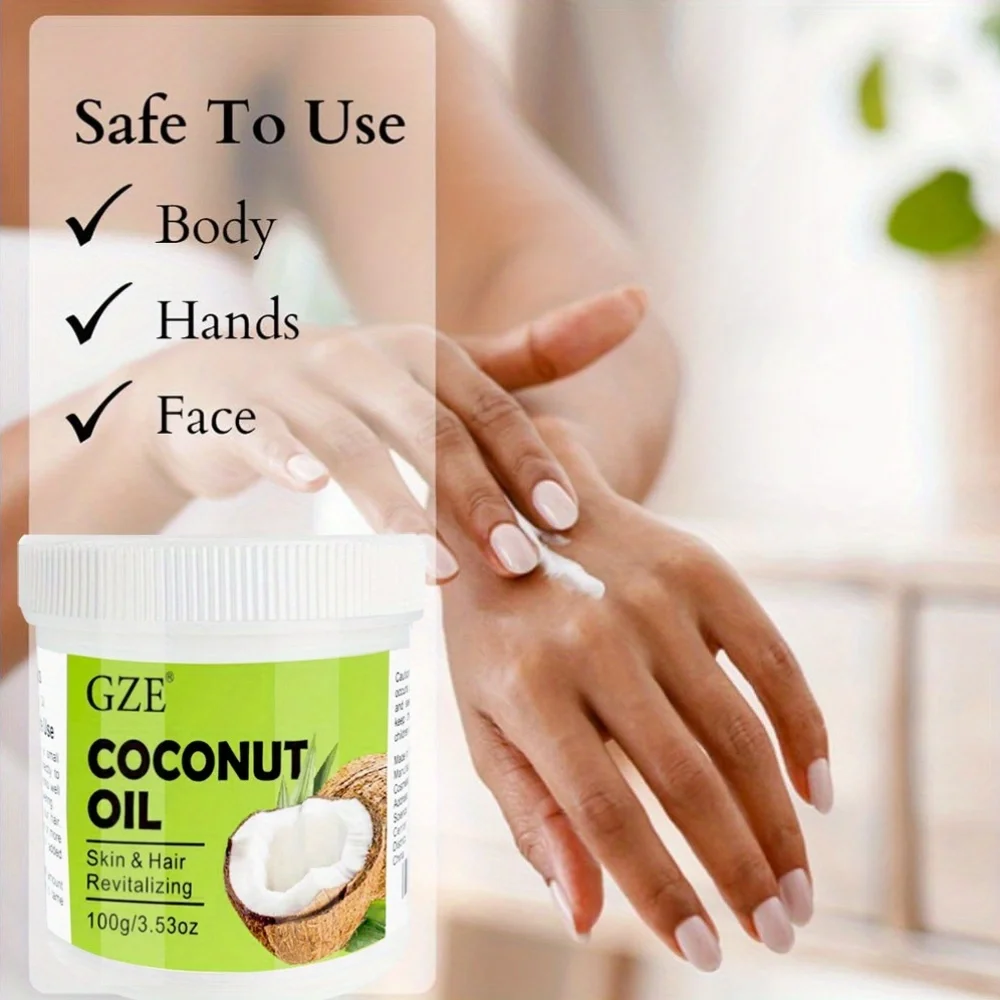 GZE Coconut Oil Cold Pressed Virginl Fractionated For Skin And Hair Care Nail Massage Oil Cocos Nucifera Oil Carrier Oi thumbnail 3