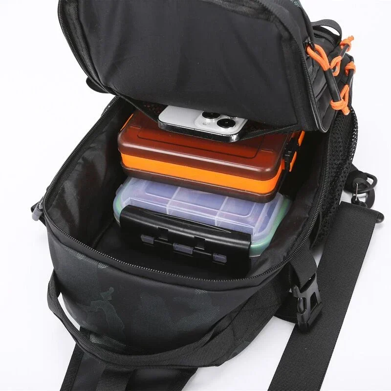 Tactical FIshing Bag Backppack Chest Sling Outdoor FIshing Lure Rod Men Sports Handbags Shoulder Laser Molle Hunting Hiking Bags thumbnail 4