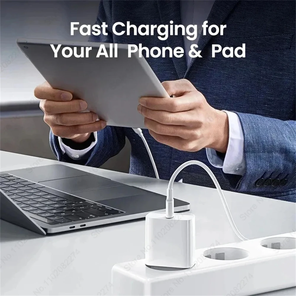 PD 40W Fast Charger For iPhone 16 15 11 12 13 14 Pro Max Plus iPad Air Fast Charging Cable USB C Type C Data Line Phone Charger thumbnail 4
