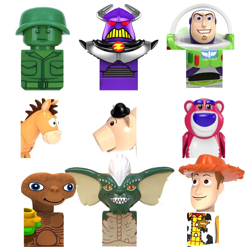 Toy Story 4 Buzz Lightyear Woody Jessie Alien Space Rangers Zurg Model Building Blocks Enlighten Figure Bricks Toys For Children