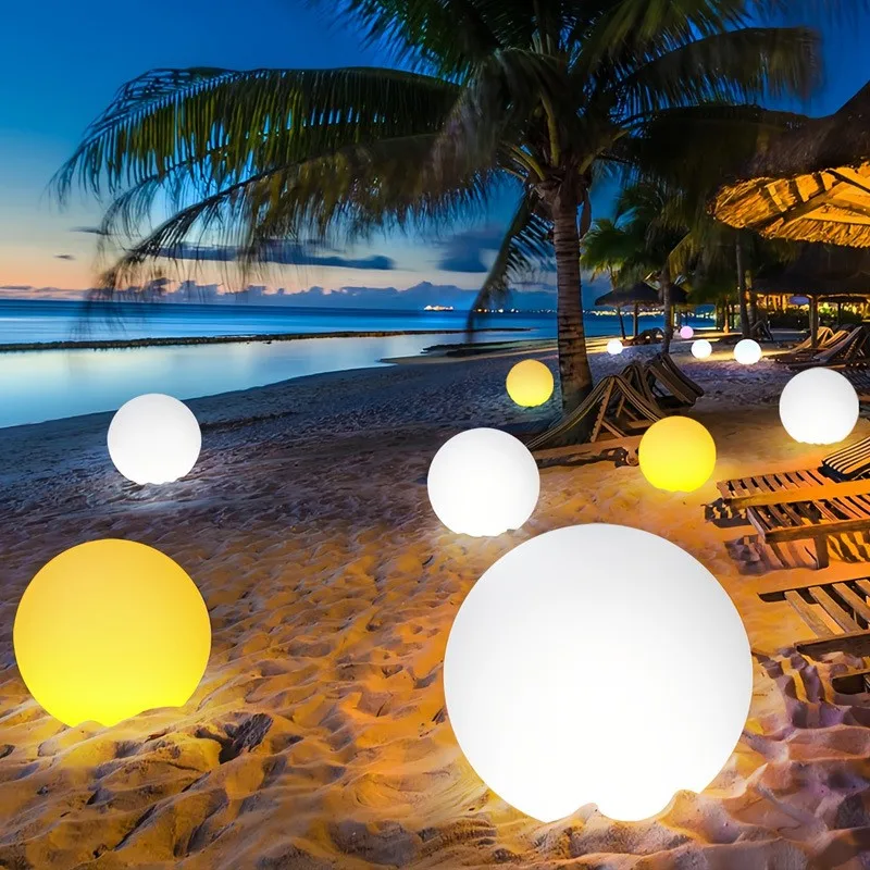 RGB Waterproof LED Garden Ball Light Solar Lighting USB Charge Deco Lamp Remote Control 16 Colors for Party Wedding Street Yard thumbnail 4