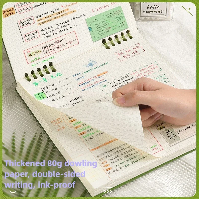 Flip Notepad Grid Notebooks B5 Diary Leaf Notebook Sketch Book Stationery Journal Writing Pads Office School Supplies thumbnail 2