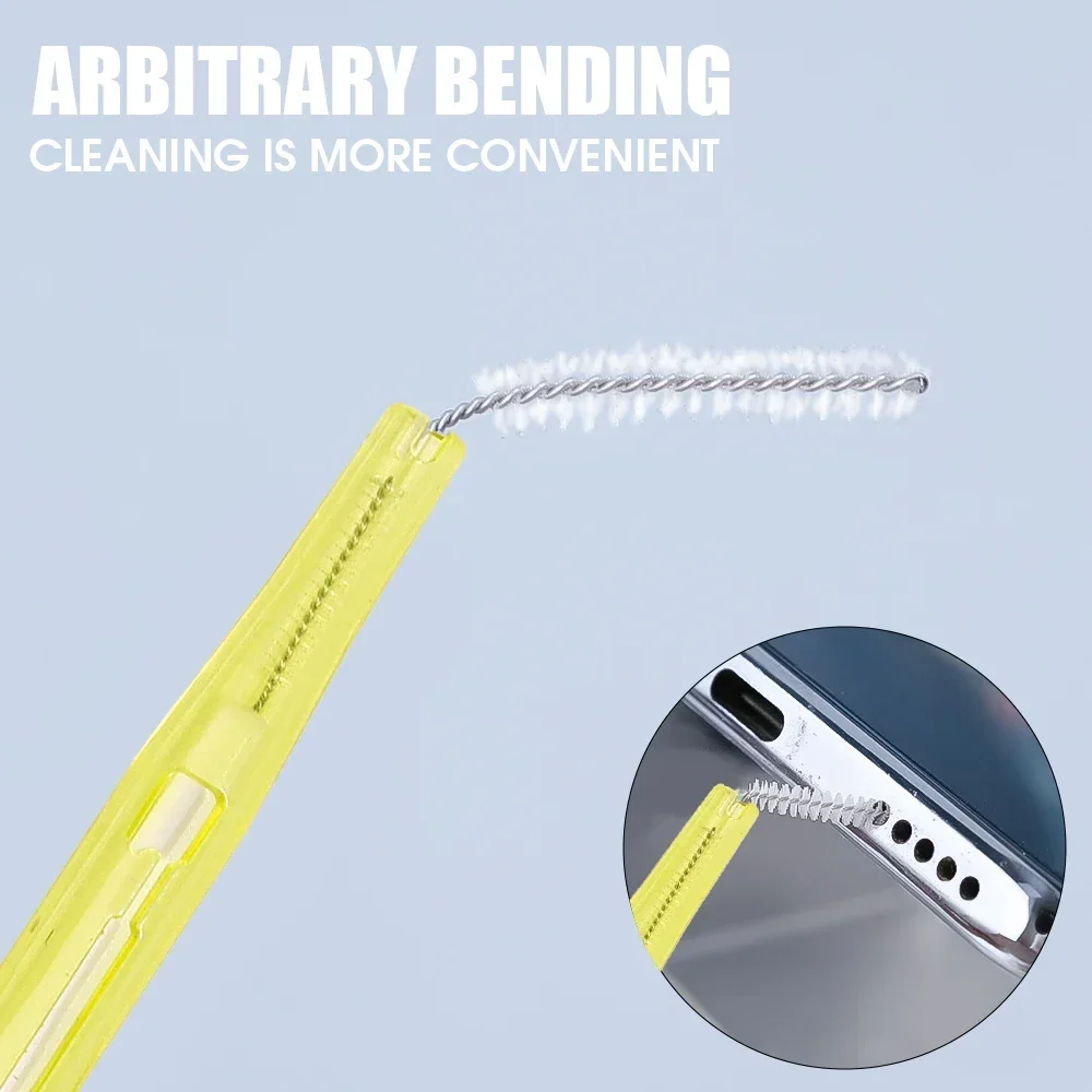 2 in 1 Double-end Adjustable Phone Speaker Cleaning Brush for Earphone Earbuds Cleaner Kit for IPhone Samsung Keyboard Brushes thumbnail 4