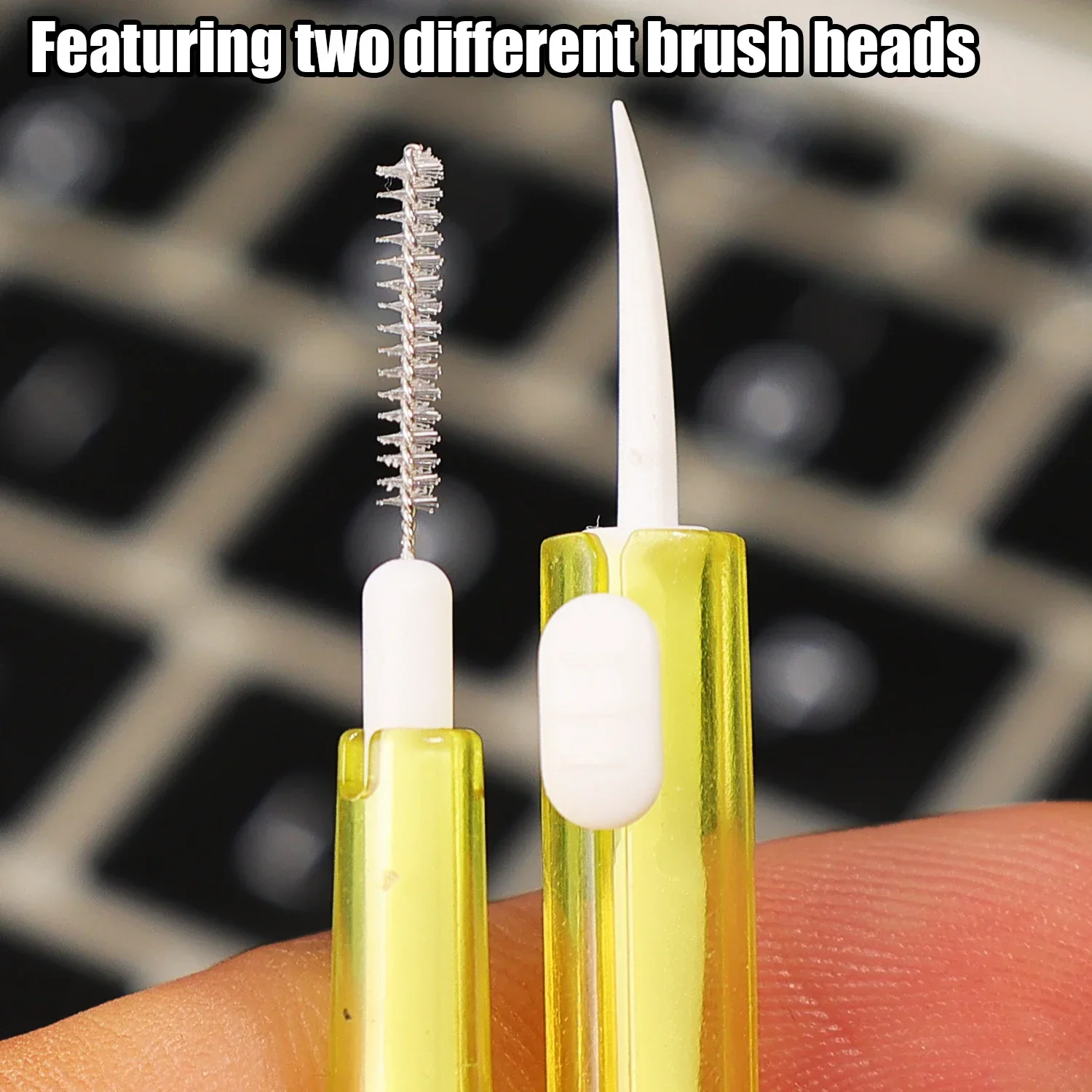 2 in 1 Double-end Adjustable Phone Speaker Cleaning Brush for Earphone Earbuds Cleaner Kit for IPhone Samsung Keyboard Brushes thumbnail 5