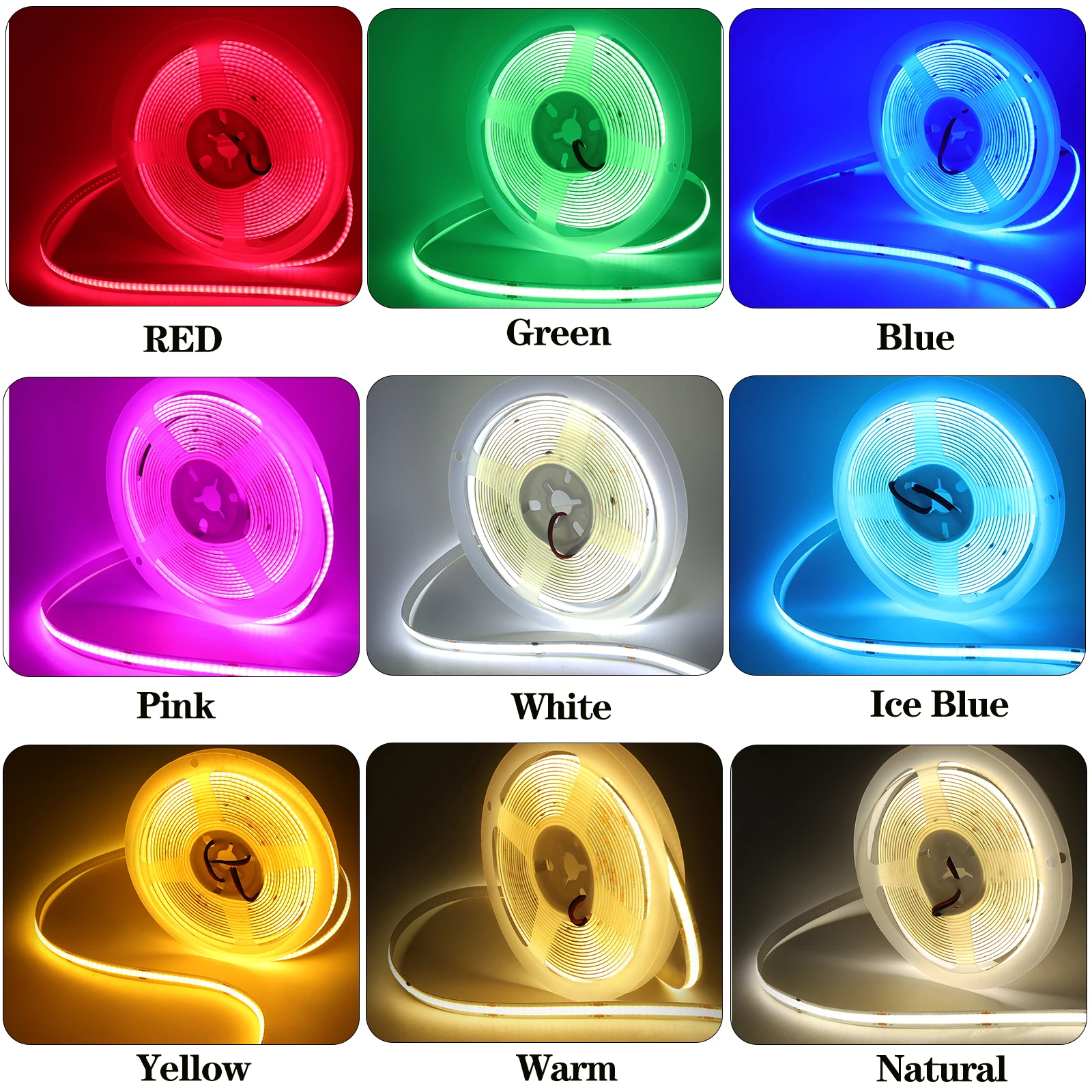 New 5V LED COB Light Strip Dimmable With Touch Sensor/ON OFF Switch USB Flexible LED Tape Christmas TV Backlight Adhesive Tape thumbnail 2