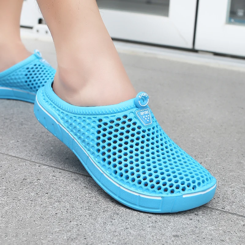 Couple Style Men's and Women's Slippers, Clogs, Mules, Solid Color Slip-Ons, Breathable Summer thumbnail 4