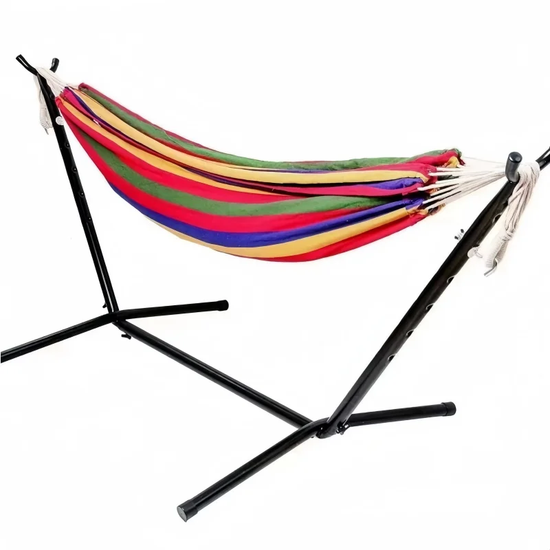 Outdoor Camping Hammock Frame Detachable Easy To Carry Reinforcement Stabilization Iron Floor Bracket Indoor Outdoor Furniture thumbnail 3