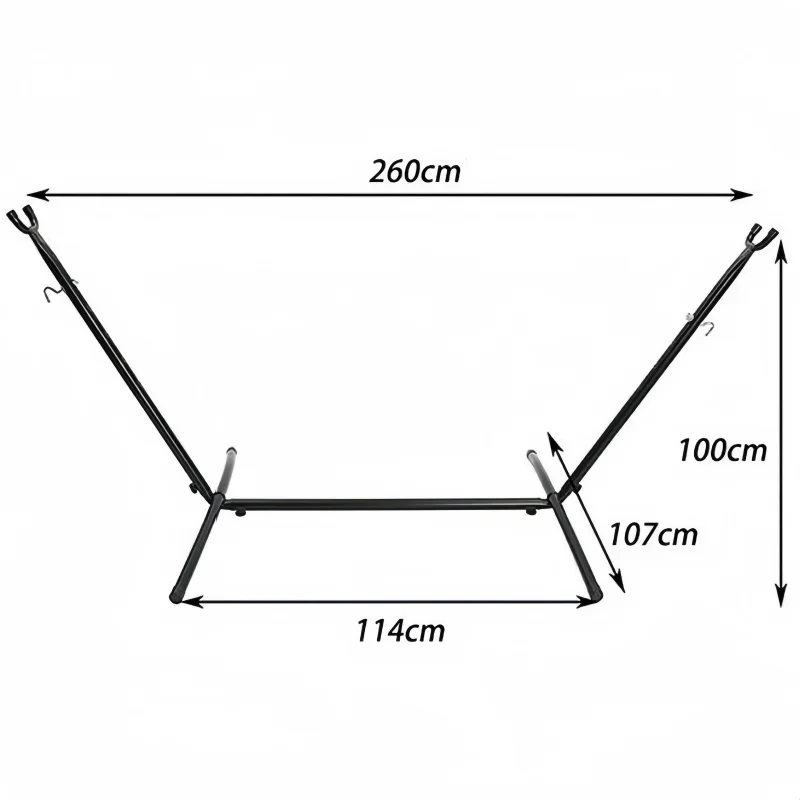 Outdoor Camping Hammock Frame Detachable Easy To Carry Reinforcement Stabilization Iron Floor Bracket Indoor Outdoor Furniture thumbnail 6