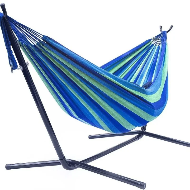 Outdoor Camping Hammock Frame Detachable Easy To Carry Reinforcement Stabilization Iron Floor Bracket Indoor Outdoor Furniture thumbnail 2