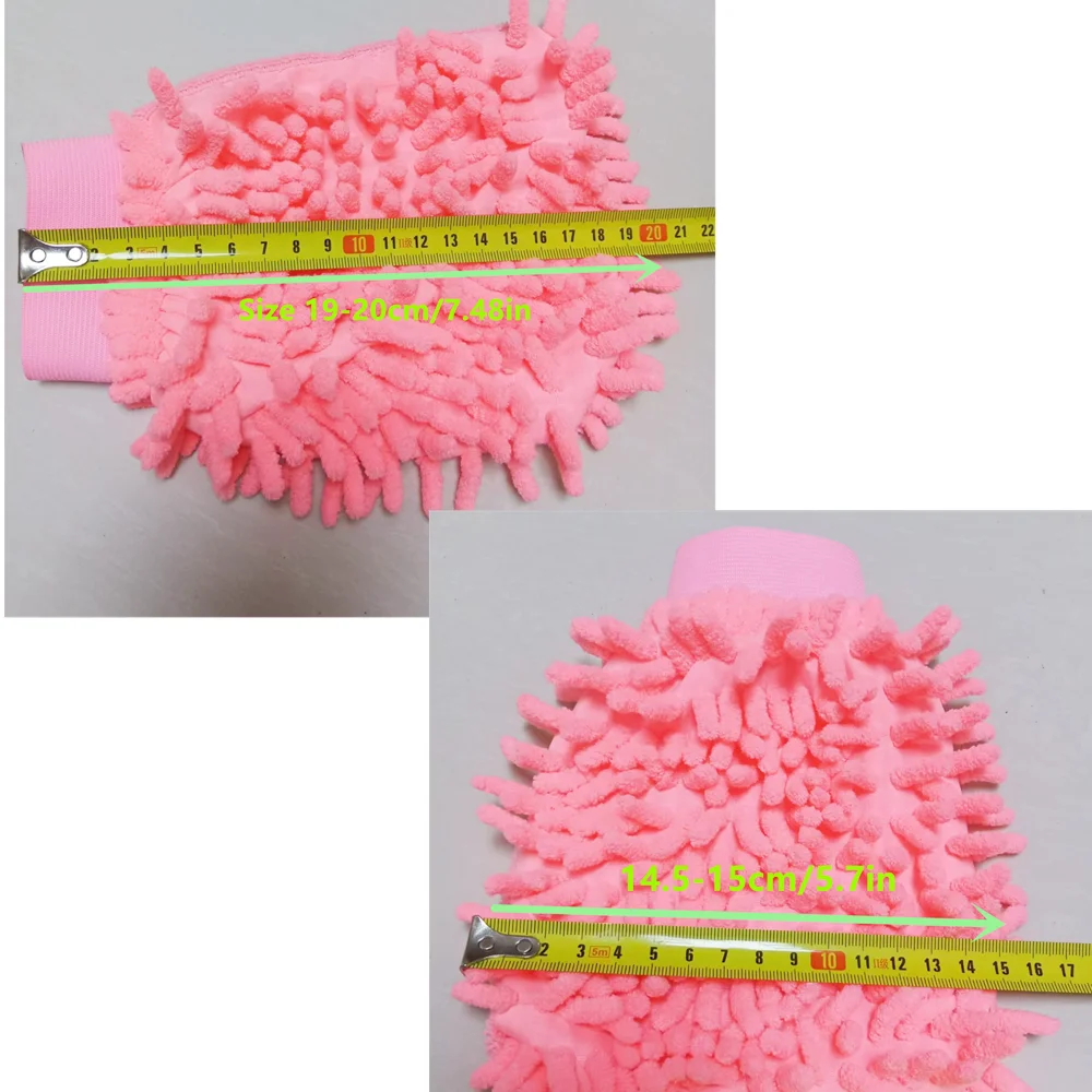 Car Wash Gloves Chenille Coral Fleece Gloves Washing Wiper Car Cleaning Towel Auto Dust Washer Mitt Car Cleaning Accessories thumbnail 2
