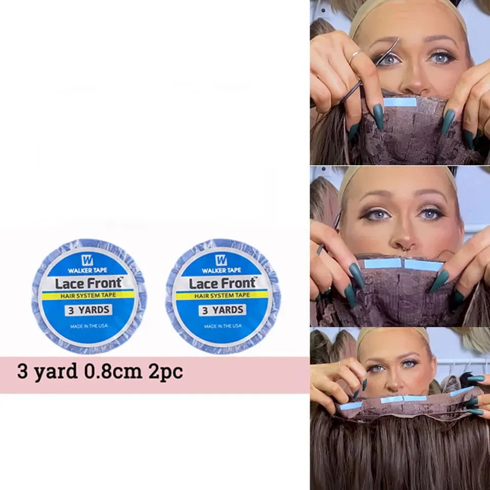 Hair System Tape Double Side Walker Tape Ultra Hold Hair Extension Tapes For Lace Closure  3Yards/Roll Lace Front Wig Glue thumbnail 6