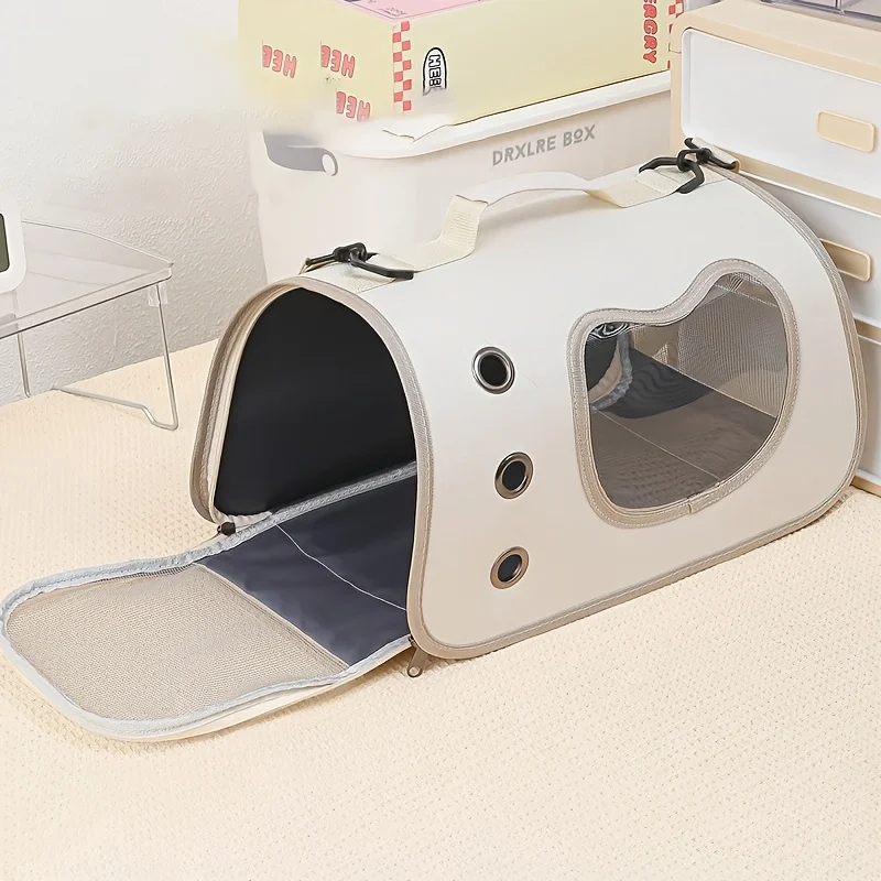 Portable Pet Carrier Bag for Small Dogs Cats Outdoor Foldable Cat Bag Breathable Cat Shoulder Bag Kitten Carrying Bag thumbnail 2