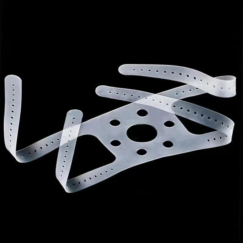 Adult/Children Silicone Four-head Strap Binding Head Strap Anesthesia Mask Fixing Strap Simple Respirator Accessories thumbnail 4