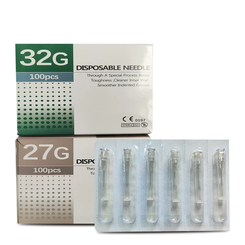Professional Sterile Painless Small Needle Stainless Steel Disposable Packaged for Teeth Irrigator 34G 4 mm 1.5mm 32G 27G 13mm thumbnail 2