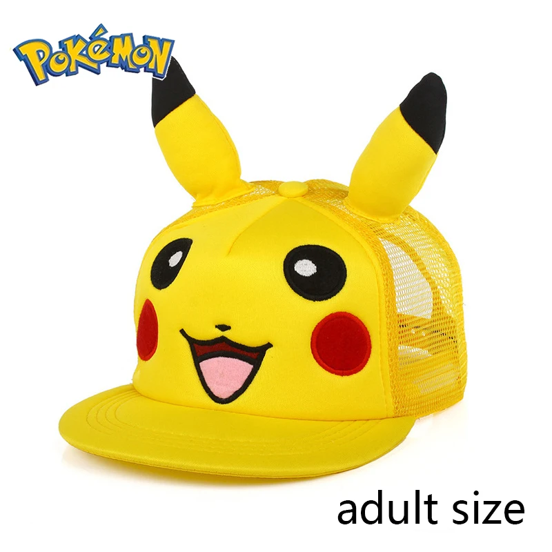 Pokemon Pikachu Baseball Cap Anime Cartoon Figure Cosplay Hat Adjustable Women Men Kids Sports Hip Hop Caps Toys Birthday Gift thumbnail 6