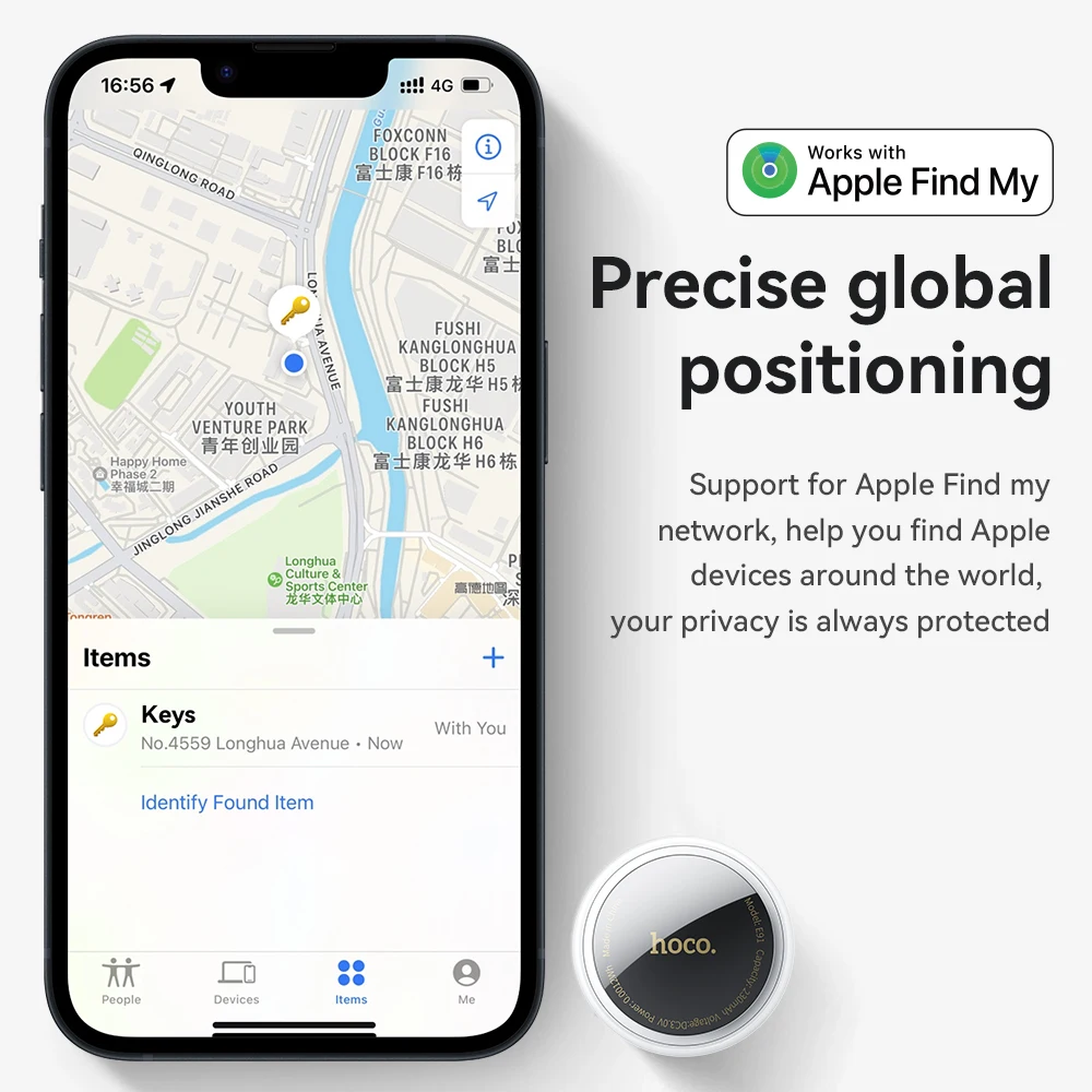 E91 Airtag Bluetooth GPS Smart Trackers Finder intelligent positioning Pet Dog Car key Wallet anti-lost device Find my thumbnail 5