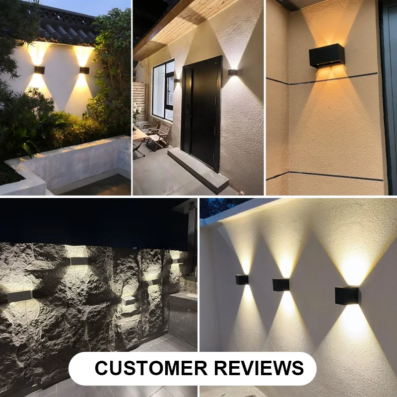 Aluminum LED Wall Lamp Outdoor Waterproof IP65 Interior Wall Light 12W24W Porch Garden Lights Living Room Street Stairs Lighting thumbnail 5