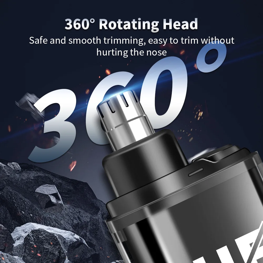 HIENA Electric Nose Hair Trimmer Mini Pocket Nose Ears Hair Eyebrow Trimmer for Men Rechargeable Clipper ﻿home appliance thumbnail 4