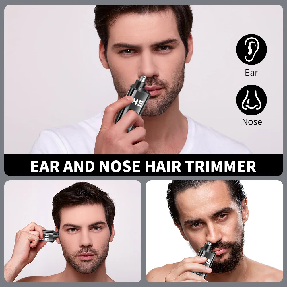 HIENA Electric Nose Hair Trimmer Mini Pocket Nose Ears Hair Eyebrow Trimmer for Men Rechargeable Clipper ﻿home appliance thumbnail 3