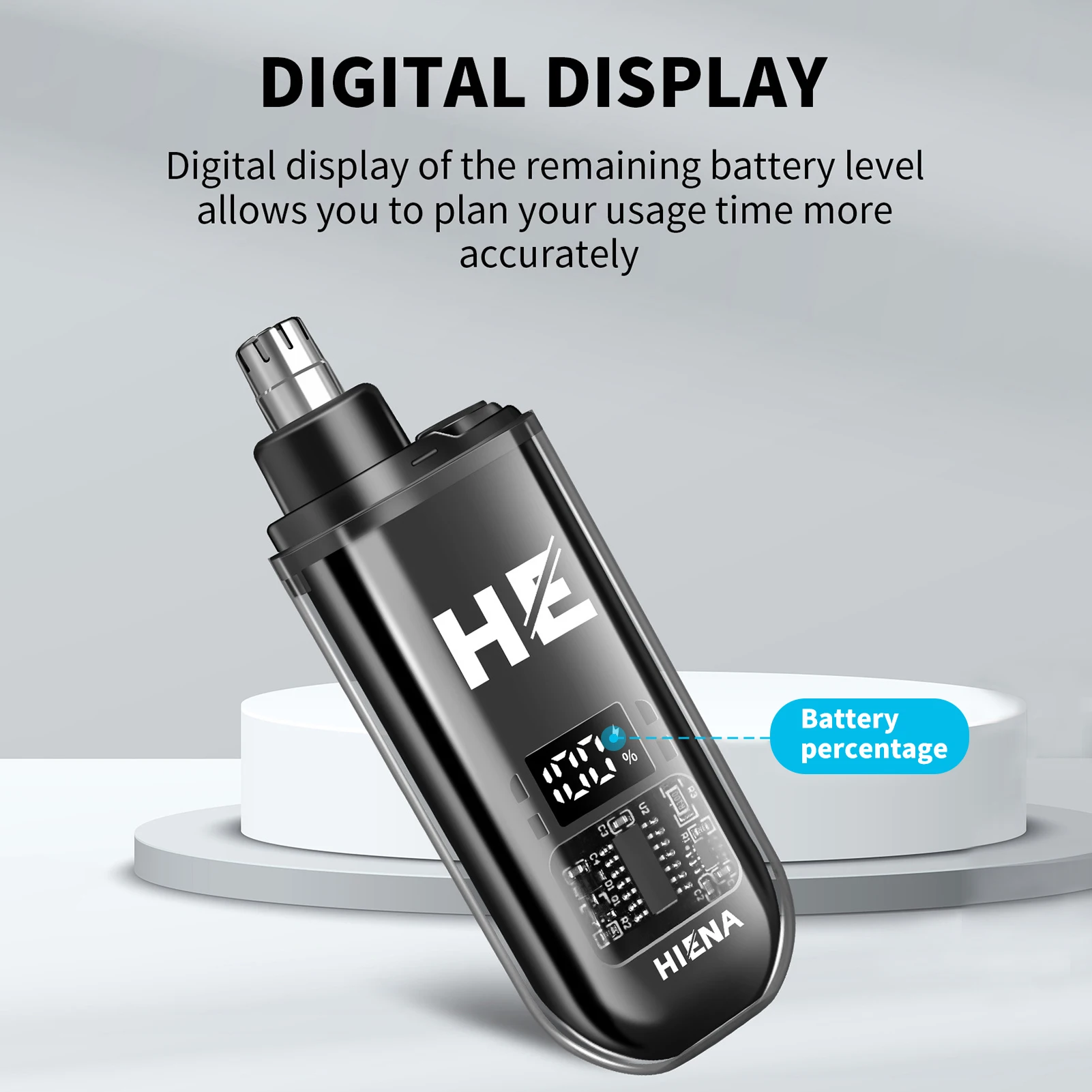HIENA Electric Nose Hair Trimmer Mini Pocket Nose Ears Hair Eyebrow Trimmer for Men Rechargeable Clipper ﻿home appliance thumbnail 5