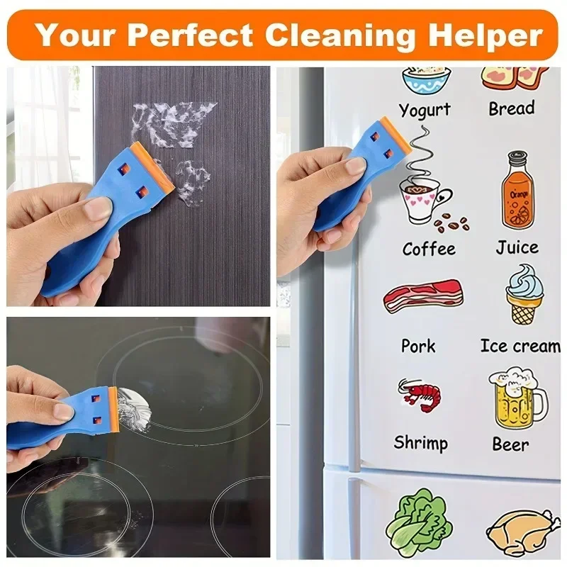 1Set Car Sticker Remover Multipurpose Plastic Small Paint Automotive Film Applying Tool Household Glass Cleaning Scraper thumbnail 3