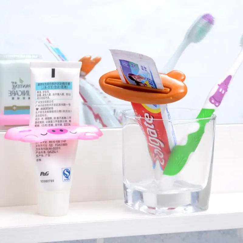 1pcs Cute Animal Multifunction Squeezer Toothpaste Squeezer Home Commodity Bathroom Tube Cartoon Toothpaste Dispenser thumbnail 2