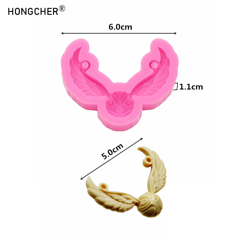 Wings jewelry necklace pendant clothing accessories resin accessories drip mold DIY crafts decoration pendant clay molds thumbnail 2