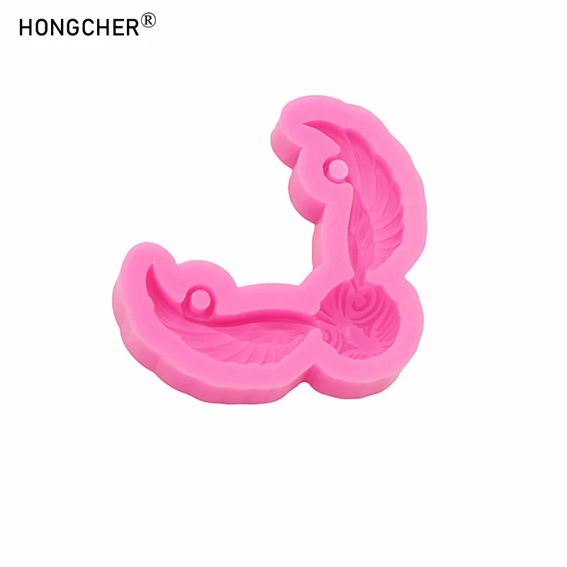 Wings jewelry necklace pendant clothing accessories resin accessories drip mold DIY crafts decoration pendant clay molds thumbnail 3