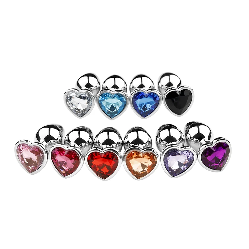 Metal Anal Plug for Women Men Couples Butt Plug Butt Toy Adult Game Masturbator Anal S/M/L Diamond Sex Toy for Adult Products thumbnail 5