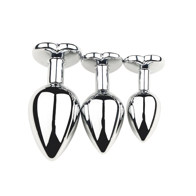 Metal Anal Plug for Women Men Couples Butt Plug Butt Toy Adult Game Masturbator Anal S/M/L Diamond Sex Toy for Adult Products thumbnail 6