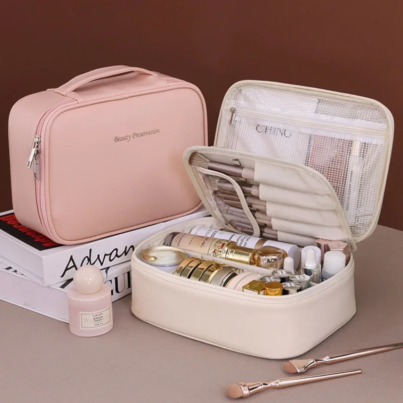 New Women's Cosmetic Bag Portable Storage Bag Large Capacity Luxury Makeup Bag Travel Organizer Essentials Toiletry Bags thumbnail 2