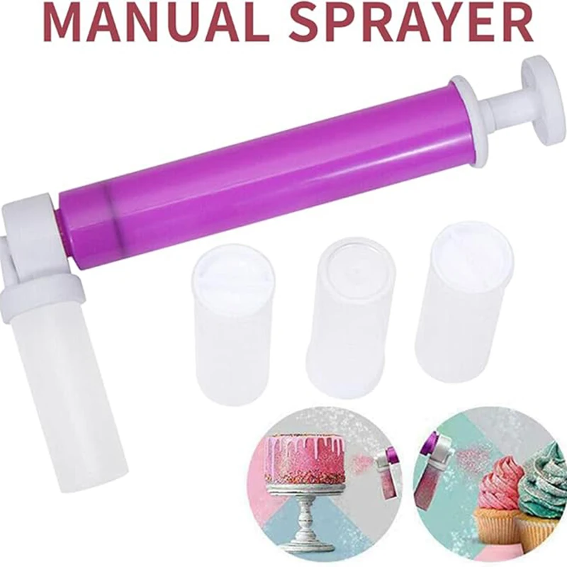 1Set(5pcs) Manual Cake Spray Guns Glitter Spray Decorating Dessert Cake Spray Pump Pastry Airbrush Baking Tool Eco-friendly thumbnail 5