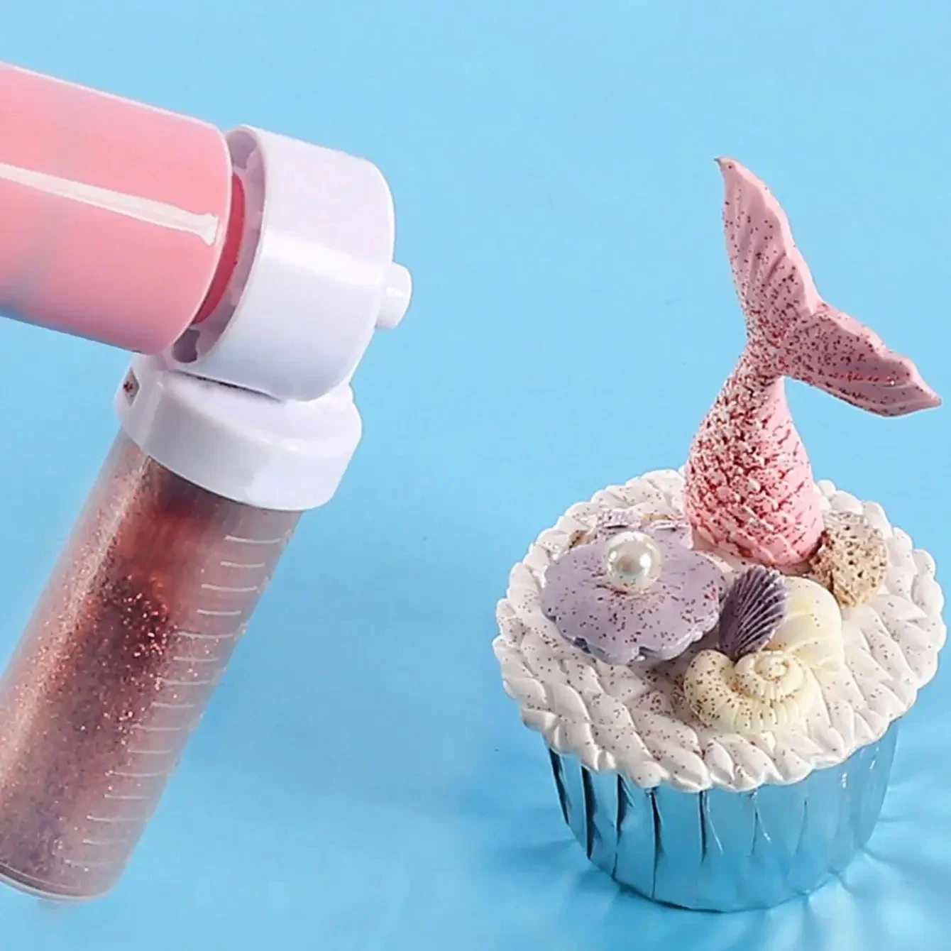 1Set(5pcs) Manual Cake Spray Guns Glitter Spray Decorating Dessert Cake Spray Pump Pastry Airbrush Baking Tool Eco-friendly thumbnail 3