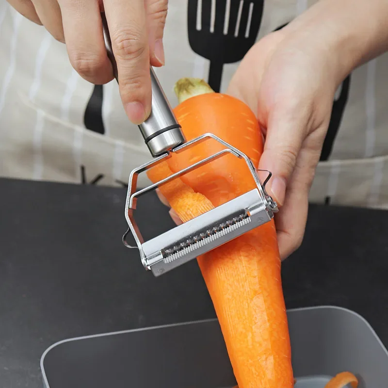 Multifunctional Stainless Steel  Kitchen Peeler Fruit Vegetable Potato Carrot Cucumber Grater Julienne Durable Vegetable Slicer thumbnail 2