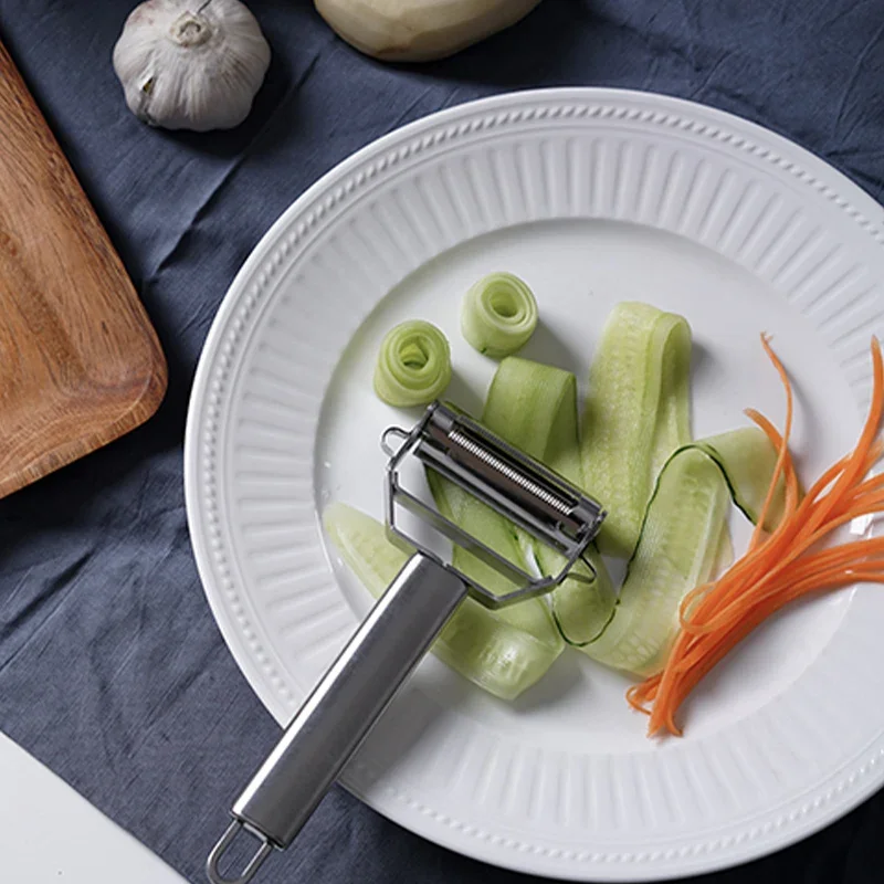 Multifunctional Stainless Steel  Kitchen Peeler Fruit Vegetable Potato Carrot Cucumber Grater Julienne Durable Vegetable Slicer thumbnail 5