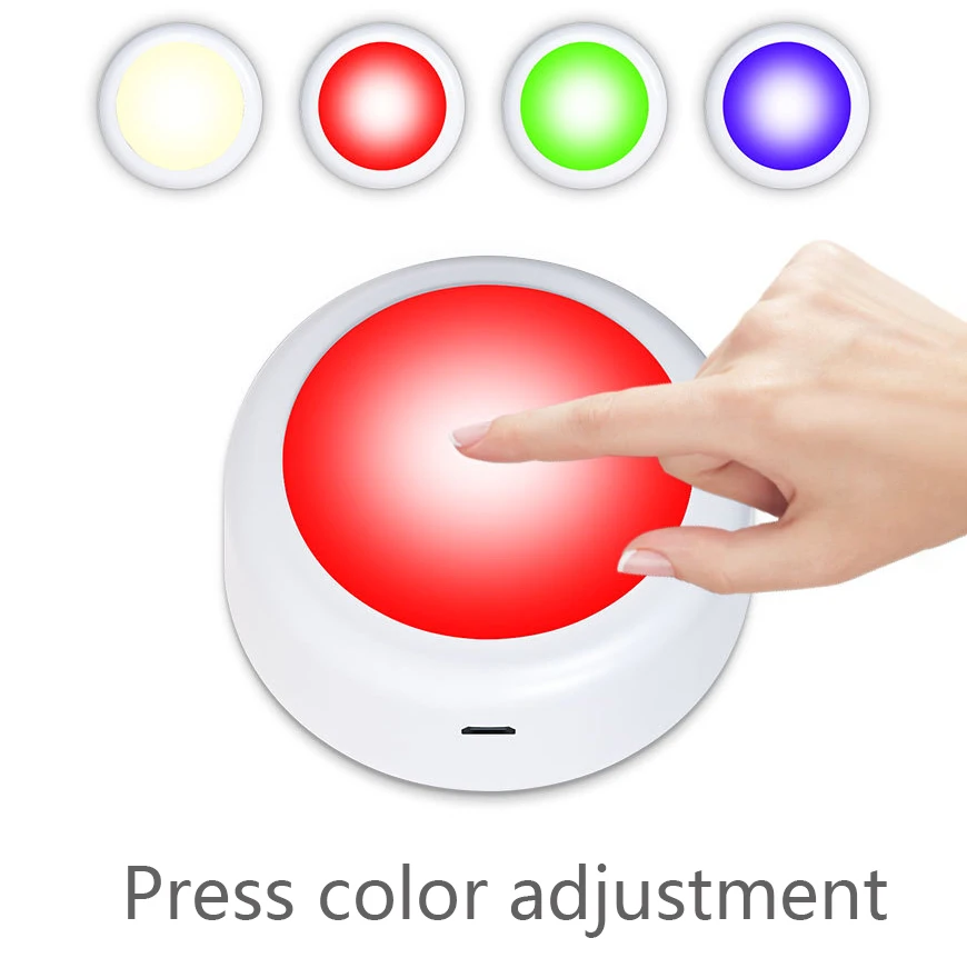 RGB LED Under Cabinet Lights with Remote Control Battery Powered Wireless Dimmable Night Lamp LED Lights for Home Wardrobe Light thumbnail 5