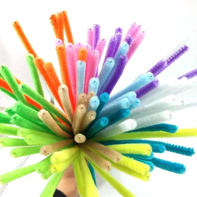 100/50Pcs Chenille Stems Bulk 22 Colors Chenille Pipe Cleaner Stems Kids Art and Crafts Projects and Decorations(6 mm x 12 inch) thumbnail 4
