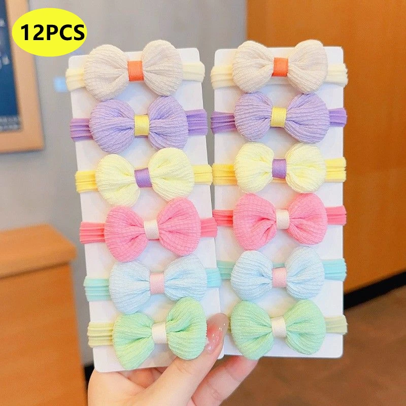20PCS 10PCS Hair Accessories For Girl Elastic Hair Bands Flowers Style Hair Ring Children Birthday Party Headdress Headwear thumbnail 6