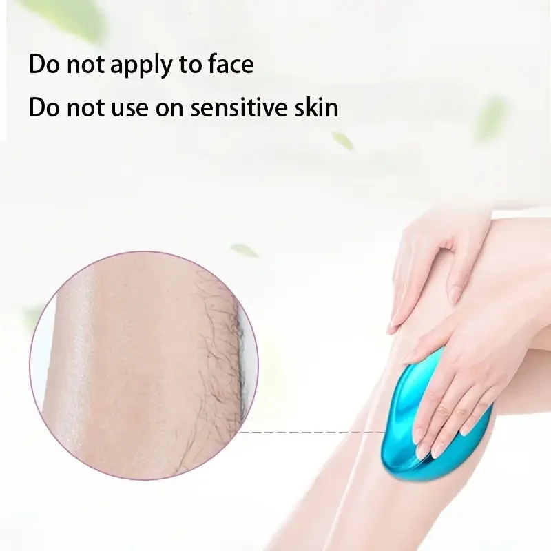 1/2/3pc Crystal Hair Eraser Gentle Painless Manual Epilator Reusable Nano Glass Hair Remover Exfoliation Body Legs Beauty Tools thumbnail 2