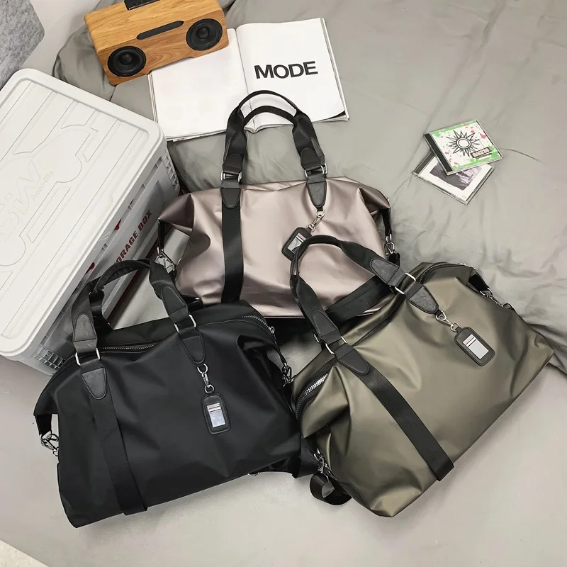 Oxford Waterproof Travel Tote Bag High Quality Wear-resisting Sports Fitness Handbags Men Women Couples Shoulder Messenger Bag thumbnail 4