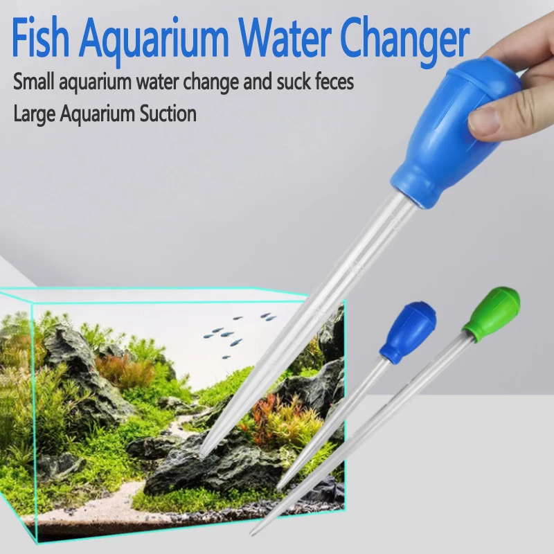 Lengthen Pipettes Cleaner Simple Cleaning Tool for Aquarium Water Changer Aquarium siphon fish tank vacuum cleaner 29cm 45cm thumbnail 3