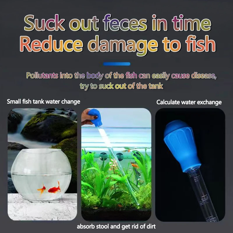 Lengthen Pipettes Cleaner Simple Cleaning Tool for Aquarium Water Changer Aquarium siphon fish tank vacuum cleaner 29cm 45cm thumbnail 4