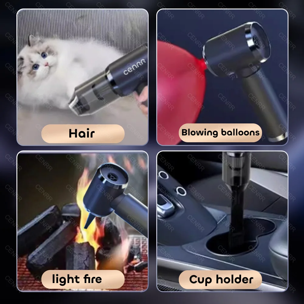 CENRR 210000PA Mini Car Vacuum Cleaner Wireless Powerful Vacuum Car Cleaner Handheld Portable Vacuum Cleaner Cleaning Machine thumbnail 3