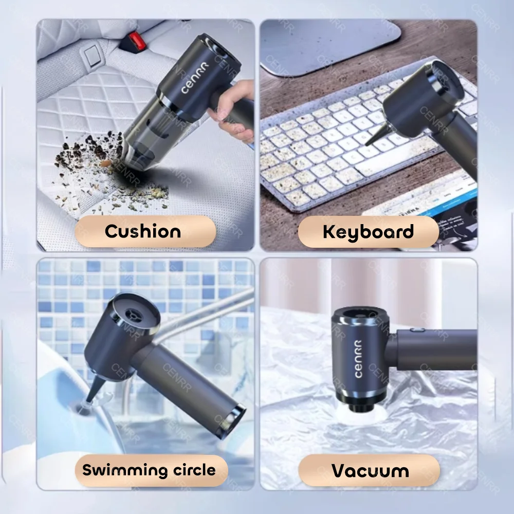 CENRR 210000PA Mini Car Vacuum Cleaner Wireless Powerful Vacuum Car Cleaner Handheld Portable Vacuum Cleaner Cleaning Machine thumbnail 2