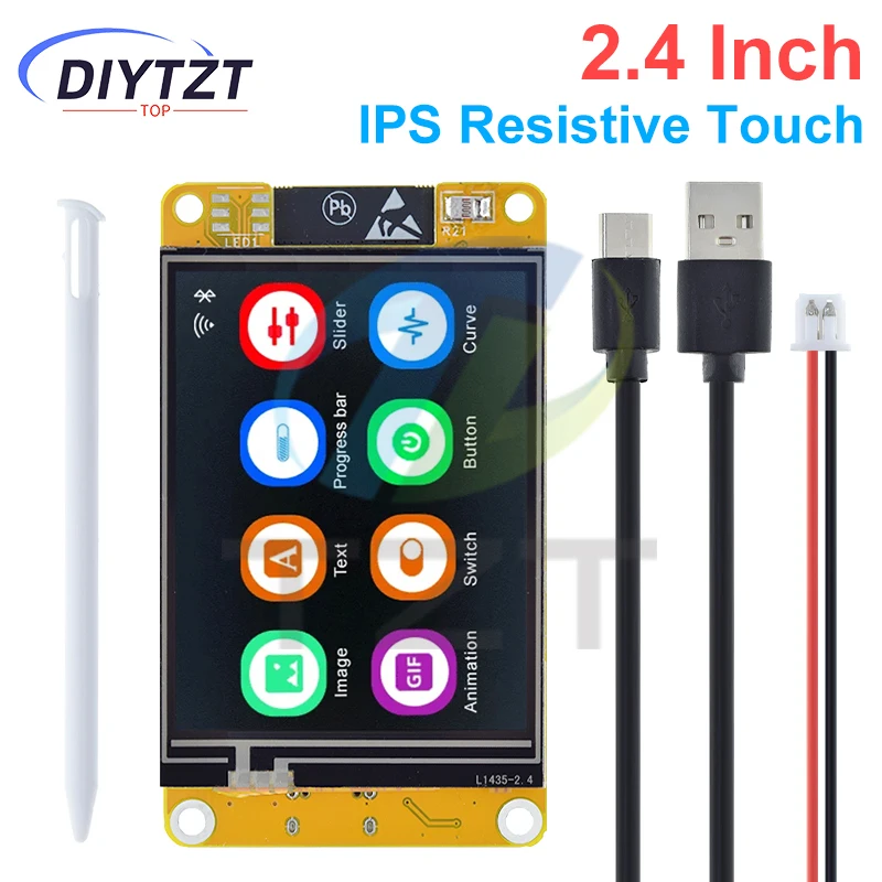 DIYTZT ESP32 LVGL WIFI&Bluetooth Development Board 2.4 inch LCD TFT Module 240*320 Smart Display Screen With Touch thumbnail 5