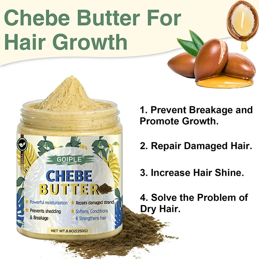 GOIPLE Chebe Hair Care Products Deep Nourish & Moisturize Conditioner Smoothing Anti-loss Breakage Hair Oil or Butter or Powder thumbnail 2