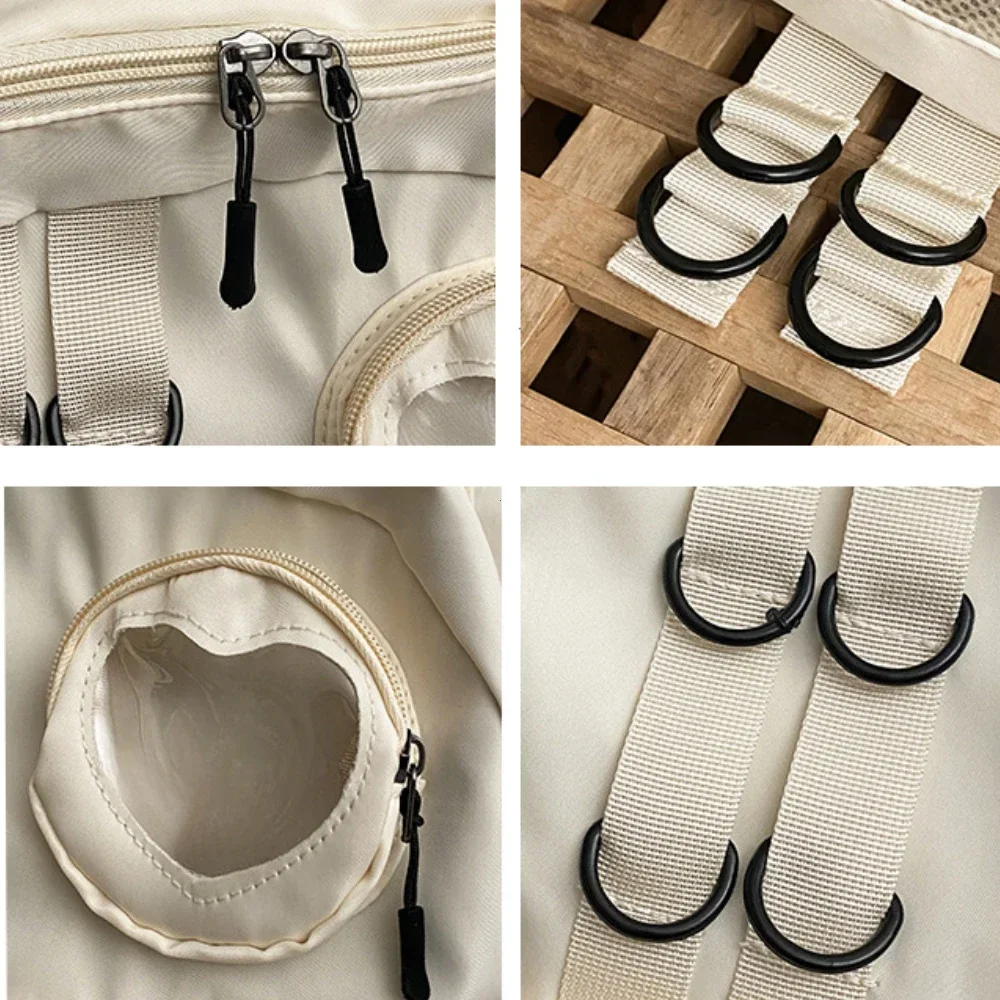 Collage Style School Bag For Teenage Girl Itabag Kawaii Backpack Transparent Love Heart JK Backpack Women New 2024 Laptop Bag thumbnail 6