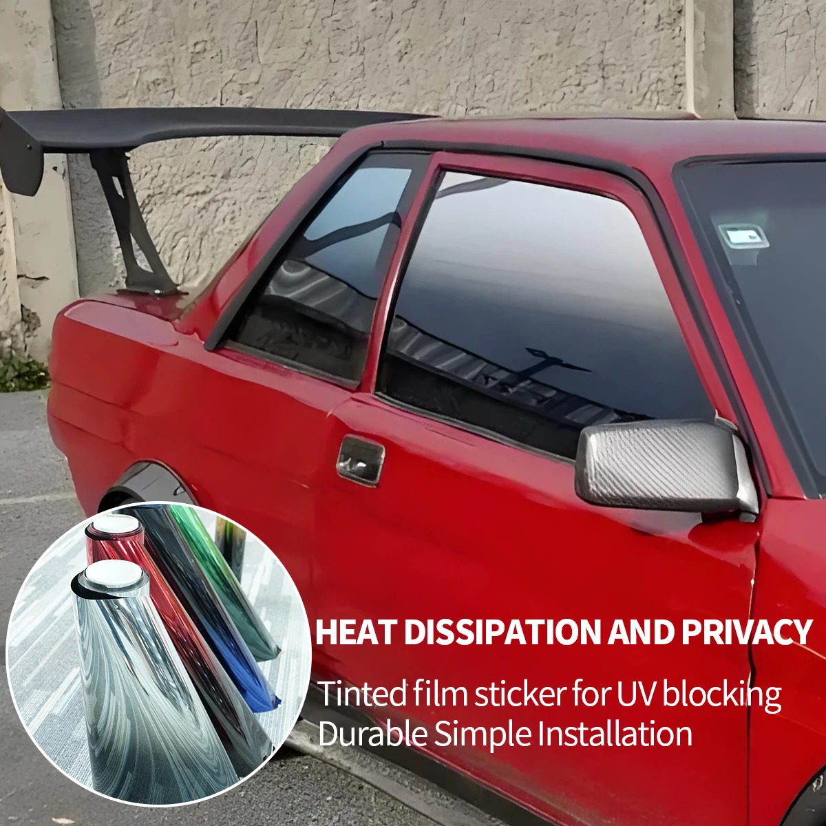 Gradient Solar Window Tint Film Color Changing Film Car Sun Shade Front Windshield Sunshade Protector Heat Insulation  Universal thumbnail 3