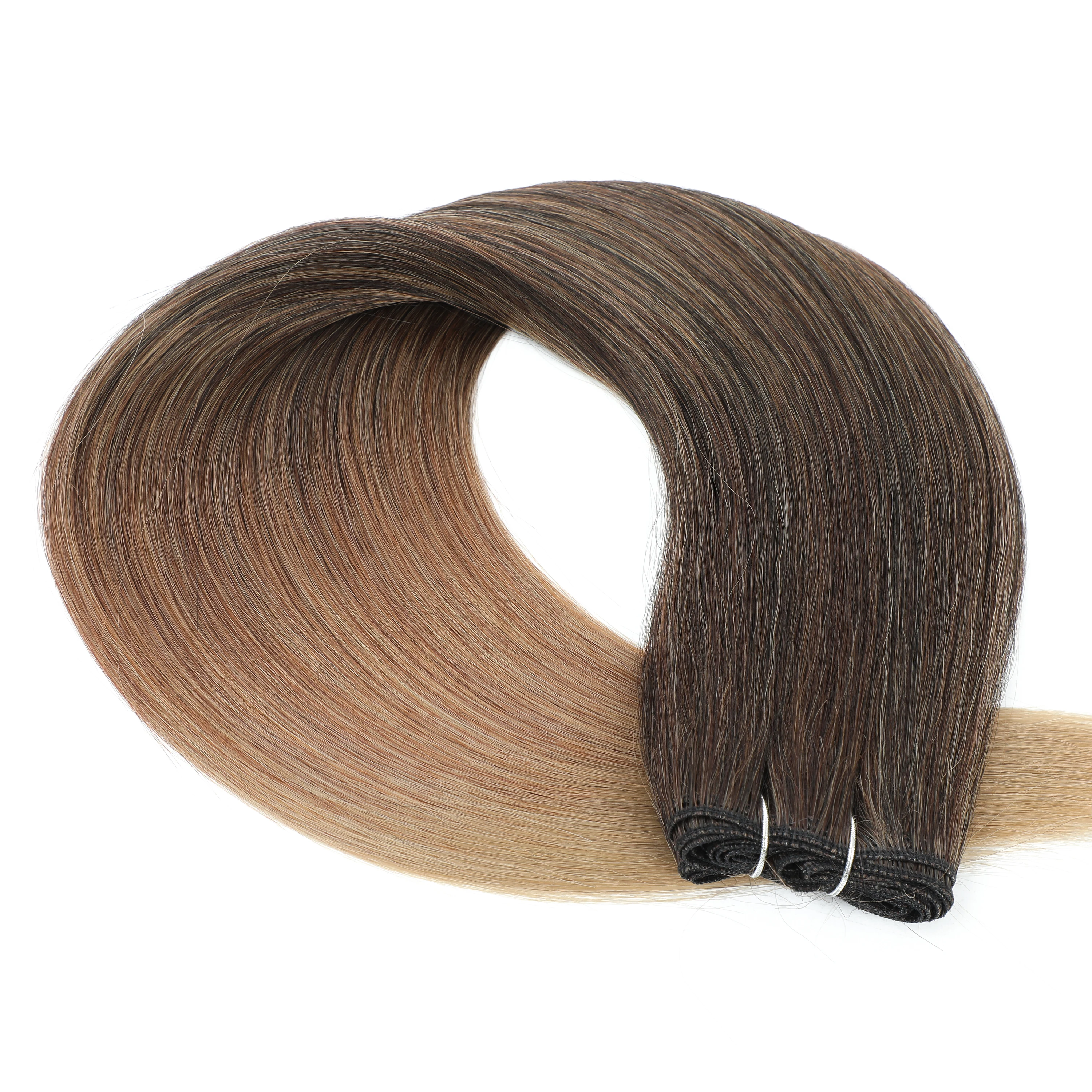 32 Inch 200g Bone Straight Hair Bundles Synthetic Dark Brown 27-30-613 Orange T1B-30 Heat Resistant Soft Hair Weaving For Salon thumbnail 2